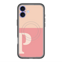 スリムプロテクションプレミアムケース with MagSafe［ オリジナル - initial two tone - P pink ］