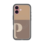 スリムプロテクションプレミアムケース with MagSafe［ オリジナル - initial two tone - P brown ］