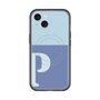 スリムプロテクションプレミアムケース with MagSafe［ オリジナル - initial two tone - P blue ］