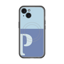 スリムプロテクションプレミアムケース with MagSafe［ オリジナル - initial two tone - P blue ］