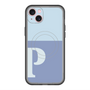 スリムプロテクションプレミアムケース with MagSafe［ オリジナル - initial two tone - P blue ］