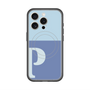 スリムプロテクションプレミアムケース with MagSafe［ オリジナル - initial two tone - P blue ］