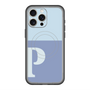 スリムプロテクションプレミアムケース with MagSafe［ オリジナル - initial two tone - P blue ］