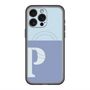 スリムプロテクションプレミアムケース with MagSafe［ オリジナル - initial two tone - P blue ］