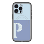 スリムプロテクションプレミアムケース with MagSafe［ オリジナル - initial two tone - P blue ］