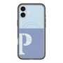 スリムプロテクションプレミアムケース with MagSafe［ オリジナル - initial two tone - P blue ］