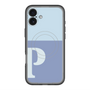スリムプロテクションプレミアムケース with MagSafe［ オリジナル - initial two tone - P blue ］