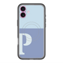 スリムプロテクションプレミアムケース with MagSafe［ オリジナル - initial two tone - P blue ］