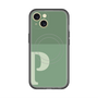 スリムプロテクションプレミアムケース with MagSafe［ オリジナル - initial two tone - P green ］