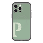 スリムプロテクションプレミアムケース with MagSafe［ オリジナル - initial two tone - P green ］
