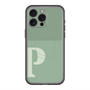 スリムプロテクションプレミアムケース with MagSafe［ オリジナル - initial two tone - P green ］