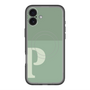 スリムプロテクションプレミアムケース with MagSafe［ オリジナル - initial two tone - P green ］