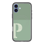 スリムプロテクションプレミアムケース with MagSafe［ オリジナル - initial two tone - P green ］