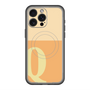 スリムプロテクションプレミアムケース with MagSafe［ オリジナル - initial two tone - Q orange ］