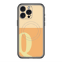 スリムプロテクションプレミアムケース with MagSafe［ オリジナル - initial two tone - Q orange ］