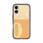 スリムプロテクションプレミアムケース with MagSafe［ オリジナル - initial two tone - Q orange ］