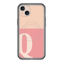 スリムプロテクションプレミアムケース with MagSafe［ オリジナル - initial two tone - Q pink ］