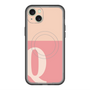 スリムプロテクションプレミアムケース with MagSafe［ オリジナル - initial two tone - Q pink ］