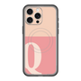 スリムプロテクションプレミアムケース with MagSafe［ オリジナル - initial two tone - Q pink ］