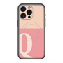 スリムプロテクションプレミアムケース with MagSafe［ オリジナル - initial two tone - Q pink ］
