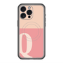 スリムプロテクションプレミアムケース with MagSafe［ オリジナル - initial two tone - Q pink ］