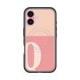 スリムプロテクションプレミアムケース with MagSafe［ オリジナル - initial two tone - Q pink ］