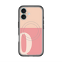 スリムプロテクションプレミアムケース with MagSafe［ オリジナル - initial two tone - Q pink ］