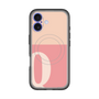 スリムプロテクションプレミアムケース with MagSafe［ オリジナル - initial two tone - Q pink ］