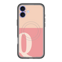 スリムプロテクションプレミアムケース with MagSafe［ オリジナル - initial two tone - Q pink ］