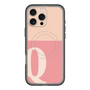 スリムプロテクションプレミアムケース with MagSafe［ オリジナル - initial two tone - Q pink ］