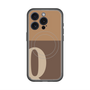 スリムプロテクションプレミアムケース with MagSafe［ オリジナル - initial two tone - Q brown ］