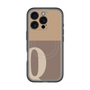 スリムプロテクションプレミアムケース with MagSafe［ オリジナル - initial two tone - Q brown ］