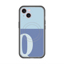 スリムプロテクションプレミアムケース with MagSafe［ オリジナル - initial two tone - Q blue ］