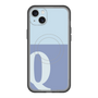 スリムプロテクションプレミアムケース with MagSafe［ オリジナル - initial two tone - Q blue ］