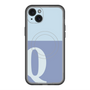 スリムプロテクションプレミアムケース with MagSafe［ オリジナル - initial two tone - Q blue ］