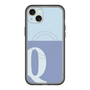 スリムプロテクションプレミアムケース with MagSafe［ オリジナル - initial two tone - Q blue ］