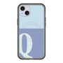 スリムプロテクションプレミアムケース with MagSafe［ オリジナル - initial two tone - Q blue ］