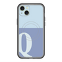 スリムプロテクションプレミアムケース with MagSafe［ オリジナル - initial two tone - Q blue ］