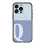 スリムプロテクションプレミアムケース with MagSafe［ オリジナル - initial two tone - Q blue ］