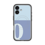 スリムプロテクションプレミアムケース with MagSafe［ オリジナル - initial two tone - Q blue ］