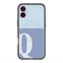 スリムプロテクションプレミアムケース with MagSafe［ オリジナル - initial two tone - Q blue ］
