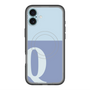 スリムプロテクションプレミアムケース with MagSafe［ オリジナル - initial two tone - Q blue ］