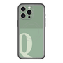 スリムプロテクションプレミアムケース with MagSafe［ オリジナル - initial two tone - Q green ］