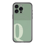 スリムプロテクションプレミアムケース with MagSafe［ オリジナル - initial two tone - Q green ］