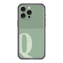スリムプロテクションプレミアムケース with MagSafe［ オリジナル - initial two tone - Q green ］