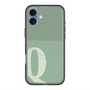 スリムプロテクションプレミアムケース with MagSafe［ オリジナル - initial two tone - Q green ］