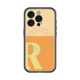 スリムプロテクションプレミアムケース with MagSafe［ オリジナル - initial two tone - R orange ］