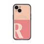スリムプロテクションプレミアムケース with MagSafe［ オリジナル - initial two tone - R pink ］