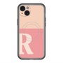スリムプロテクションプレミアムケース with MagSafe［ オリジナル - initial two tone - R pink ］