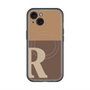スリムプロテクションプレミアムケース with MagSafe［ オリジナル - initial two tone - R brown ］
